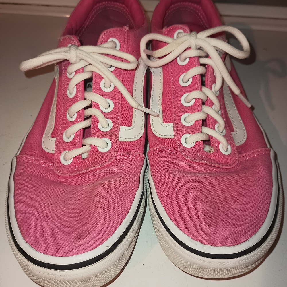Vans Women's Hot Pink Canvas Sneakers